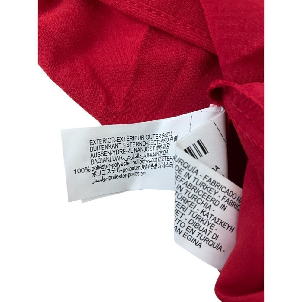 Zara Women Midi Dress M Red Sleeveless Cut Out Sexy Gold Ring 9878/166 NWT - Picture 10 of 12